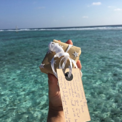 Christmas presents in the Maldives